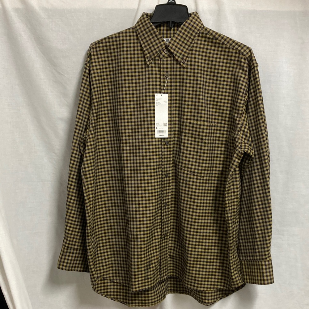 Classic Men's Brown Checkered Button Down Shirt